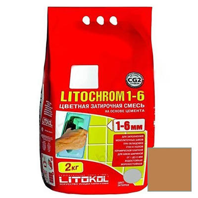 

Затирка Litokol цементная Litochrom 1-6 C.210 Персик 2кг