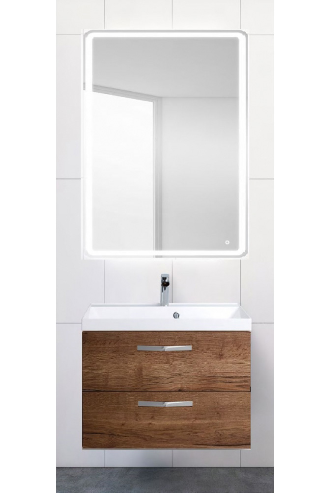 

База под раковину Belbagno AURORA подвесная 70 AURORA-700-2C-SO-RT Rovere Tabacco