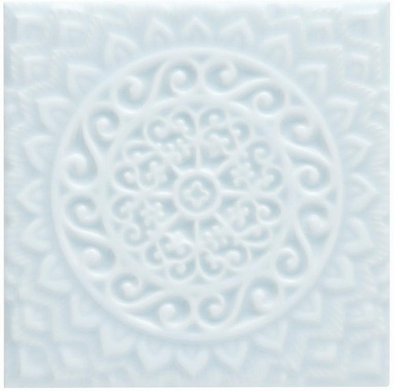 

Керамическая плитка Adex Studio ADST4102 Relieve Mandala Universe Ice Blue декор 14,8x14,8