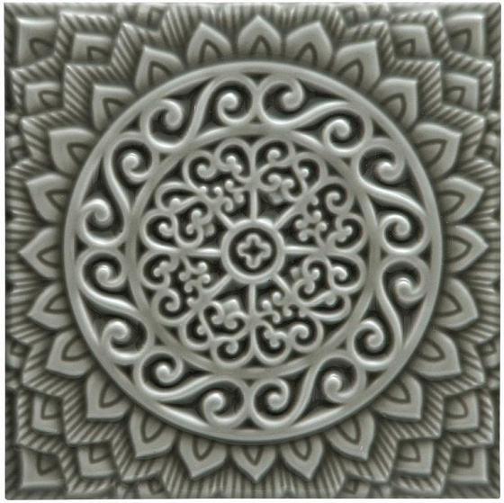 

Керамическая плитка Adex Studio ADST4101 Relieve Mandala Universe Eucalyptus декор 14,8x14,8