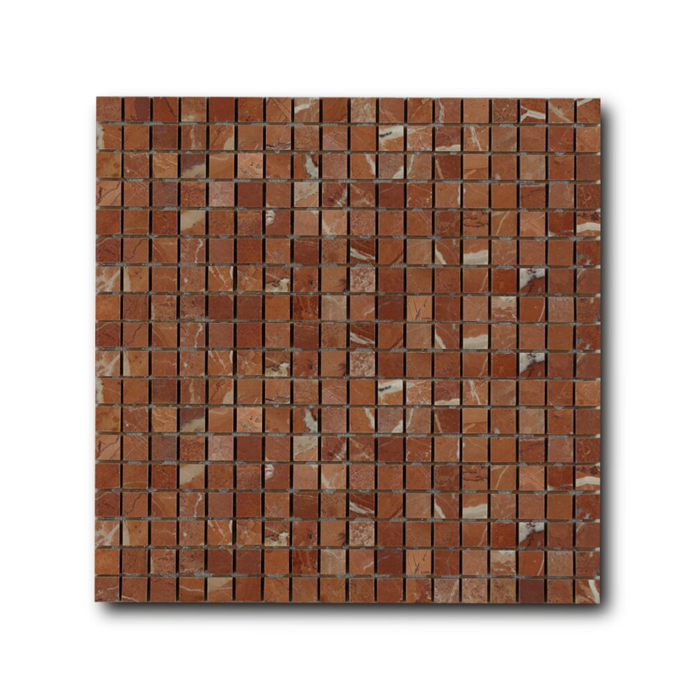 

Мраморная мозаика Art&Natura Marble Mosaic (1,5х1,5) Rojo Alicante 30,5х30,5