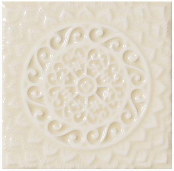 

Керамическая плитка Adex Studio ADST4103 Relieve Mandala Universe Almond декор 14,8x14,8