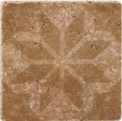 

Плитка Травертин Stone4Home Toscana Ornament №3 декор 10х10