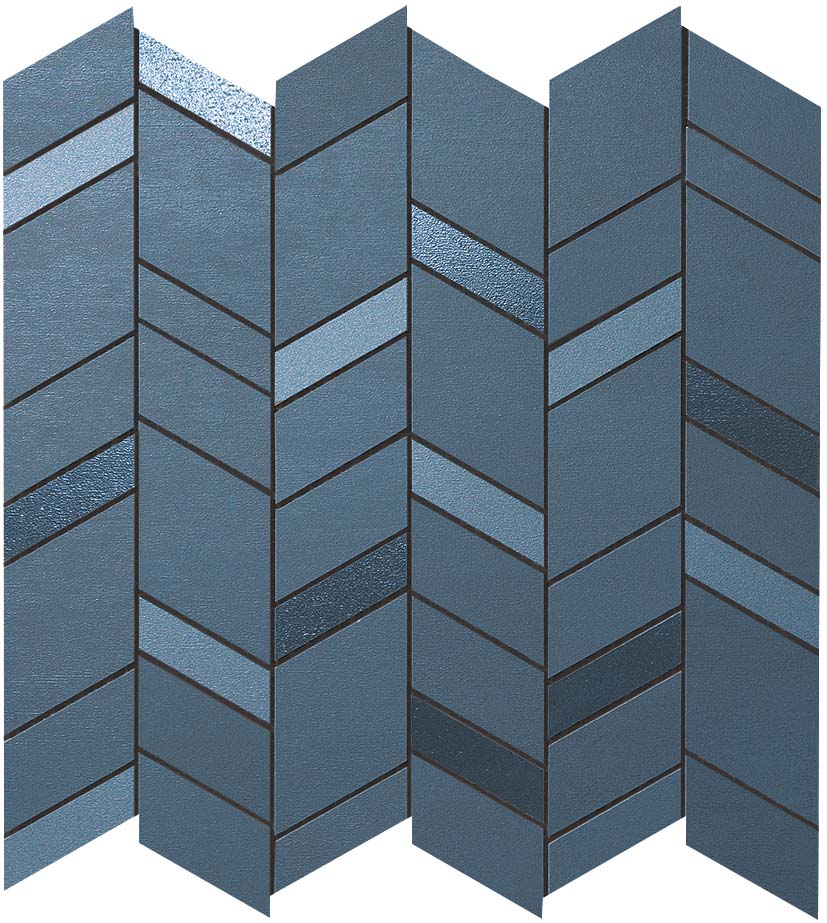 

Керамическая плитка Atlas Concorde MEK Blue Mosaico Chevron Wall (+26216) мозаика 30,5x30,5