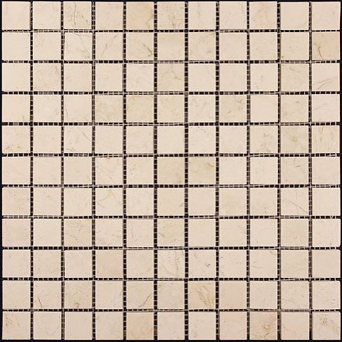 

Мраморная мозаика Natural Adriatica M030-25P (Crema Marfil Extra) (2,5х2,5) 30,5х30,5