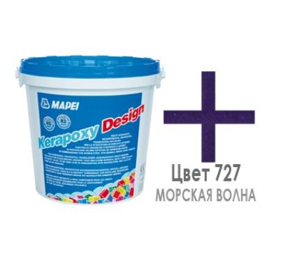 

Затирка Mapei Kerapoxy Design N.727 морская волна 3 кг