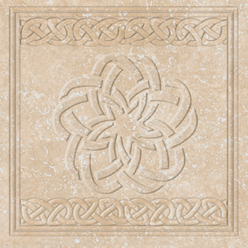 

Клинкерная плитка Exagres Stone Ocre Flor декор 33x33