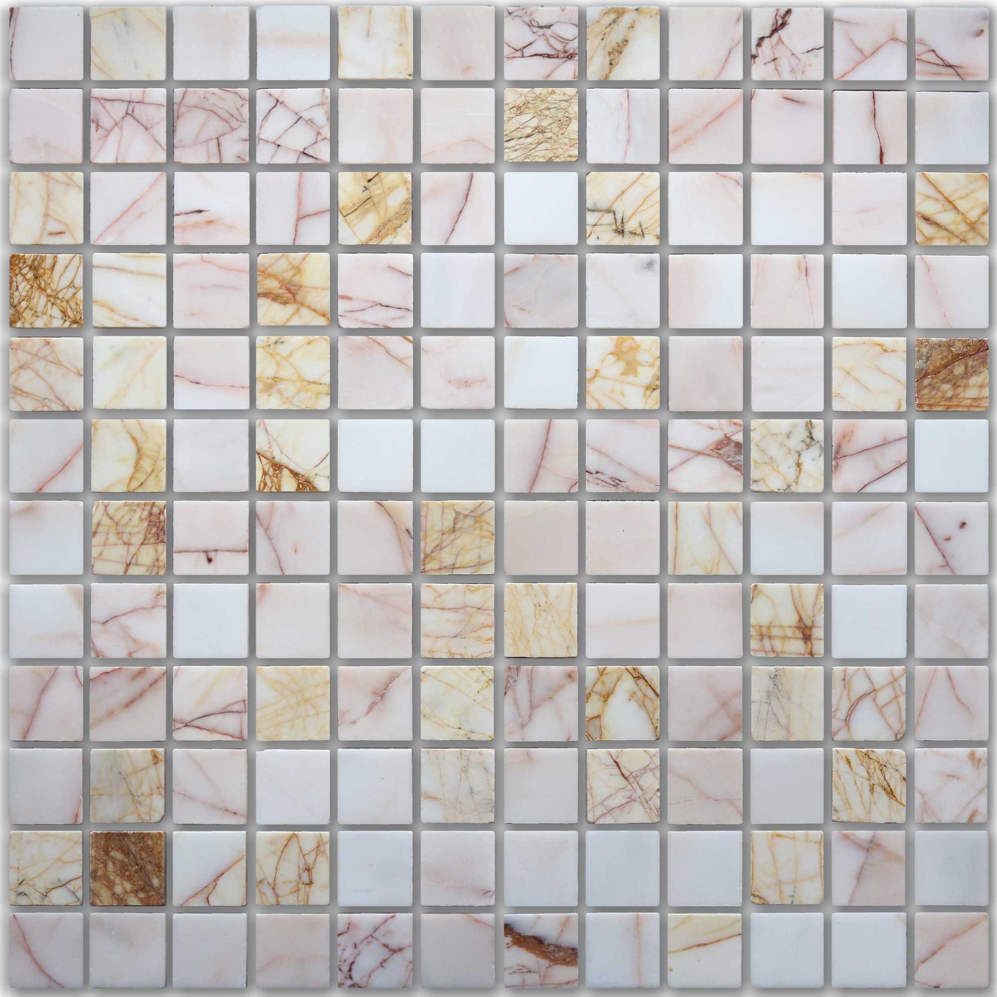 

Мозаика Caramelle Mosaic Pietrine 7mm Ragno Rosso Pol (2,3x2,3) 29,8x29,8