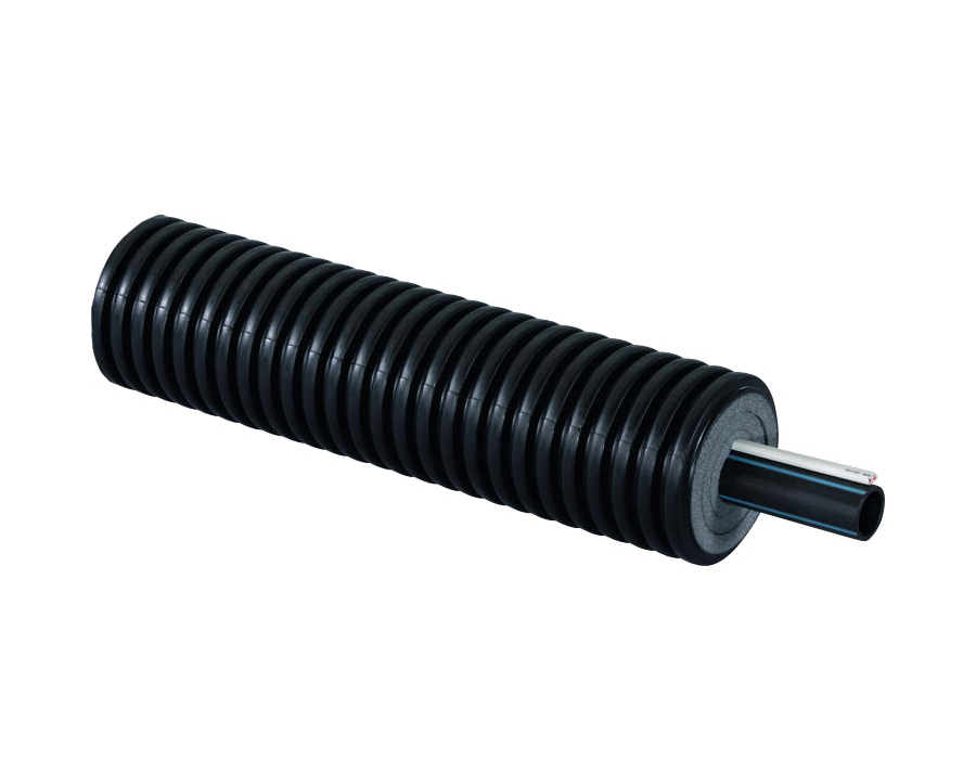 

Труба Uponor Ecoflex Supra Standard с белым кабелем 50x4,6/140 2x0,05 ohm/m бухта \ 200м \