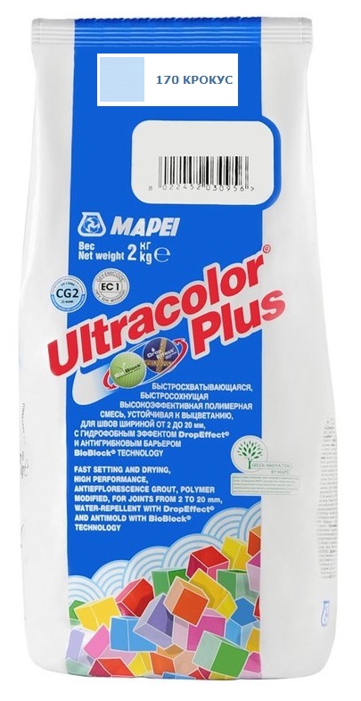 

Затирка Mapei Ultracolor Plus №170 (Крокус) 2 кг