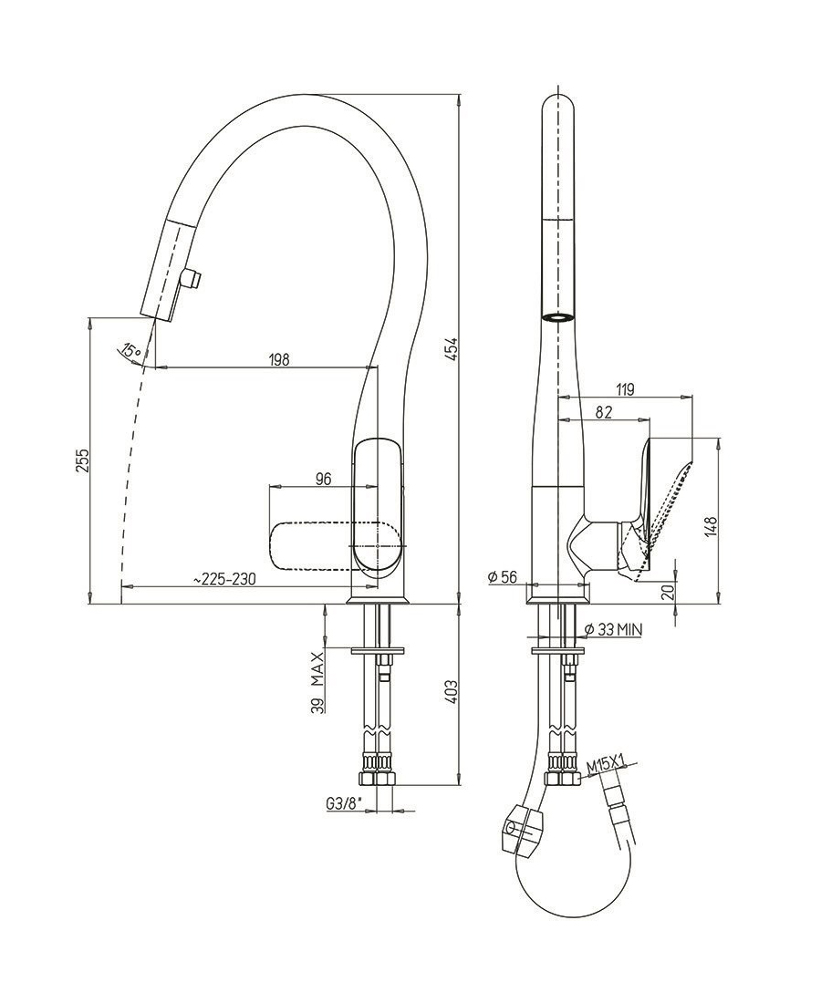 Смеситель Paini nove 09cr591d