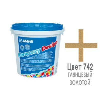 

Затирка Mapei Kerapoxy Design N.742 глянцевый золотой 3 кг