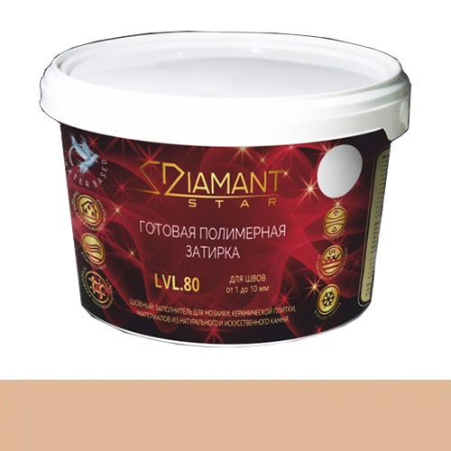 

Затирка Диамант полимерная Diamant Star 811 светло-коричневый (2 кг)