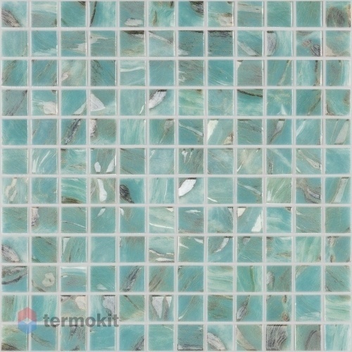 Мозаика Стеклянная Vidrepur Oasis Turquoise №7103 (на сетке) 31,7x31,7 (25x25)