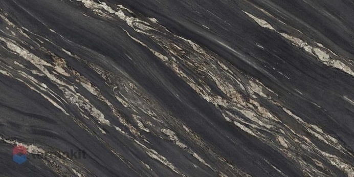 Керамогранит Ariostea Marmi Tropical Black Luc Shiny 150x300