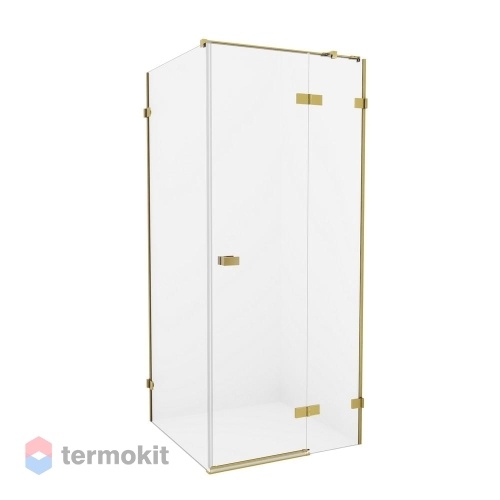 Душевой уголок NEW TRENDY AVEXA Gold 2000x1200x1100 брашированное золото EXK-1880