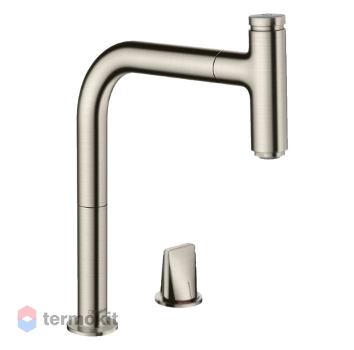 Смеситель для кухни Hansgrohe Metris Select M71 под сталь 73804800