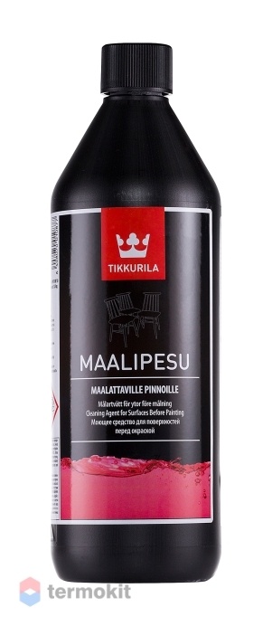 Tikkurila Maalipesu,Щелочное моющее средство для очистки и предварительной обработки внутренних и наружных поверхностей перед окраской,1л