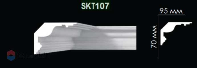 Карниз Artpole гладкий SKT107