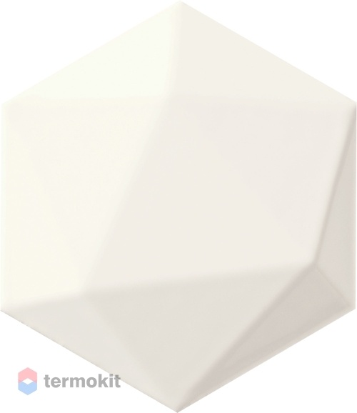 Керамическая плитка Tubadzin Origami W-white hex настенная 11x12,5