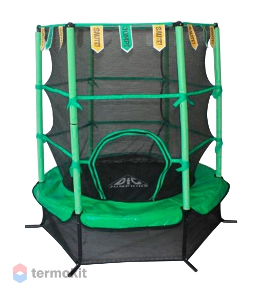 Батут DFC Jump Kids 55" зеленый, сетка 137см 55INCH-JD-G