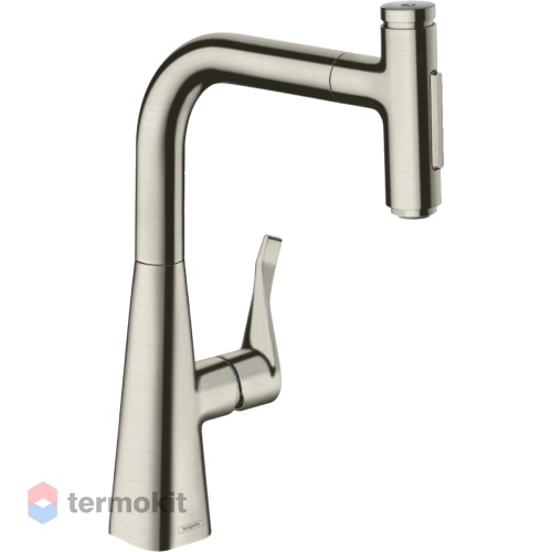 Смеситель для кухни Hansgrohe Metris Select M71 под сталь 73817800