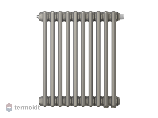 Стальной трубчатый радиатор Zehnder Charleston 2056/10 с нижним подключением цвет Technoline