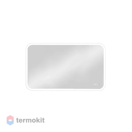 Зеркало Континент Demure luxe 120 с подсветкой, часами, антизапотевание белый ЗЛП1026
