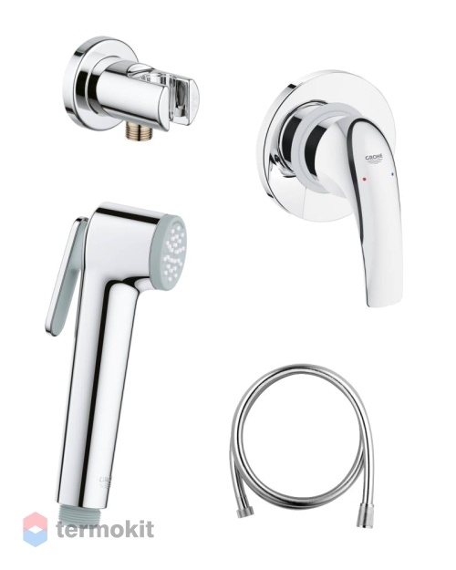 Встраиваемый смеситель с гигиеническим душем GROHE BauCurve 124899