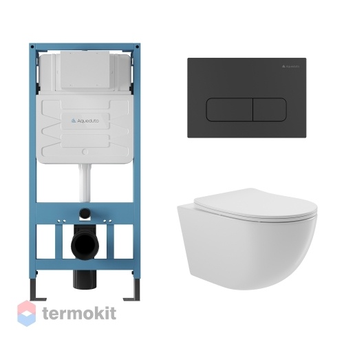 Комплект инсталляции с подвесным унитазом и клавишей Aqueduto TECNICA/FORMA/OVO AQDS029