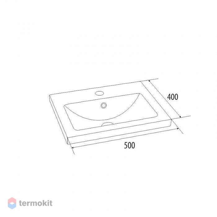 Тумба с умывальником 50 см подвесная белая new mirro iddis nmir50wi95k