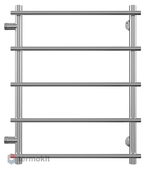 Водяной полотенцесушитель Terminus Квинта П5 500x696 с боковым подключением 500