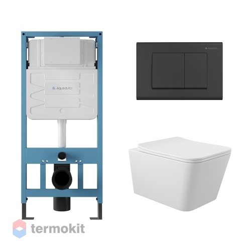 Комплект инсталляции с подвесным унитазом и клавишей Aqueduto TECNICA/QUADRADO/MACIO AQDS015