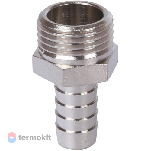 STOUT Штуцер НР 1/2"x12 никелированный