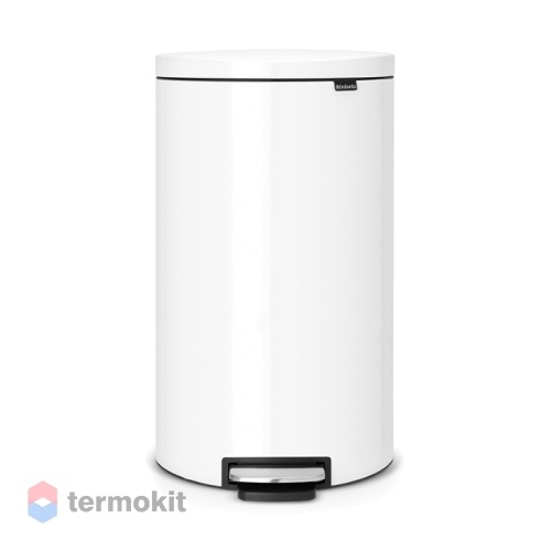 Мусорный бак Brabantia FlatBack+ 30л белый 485206