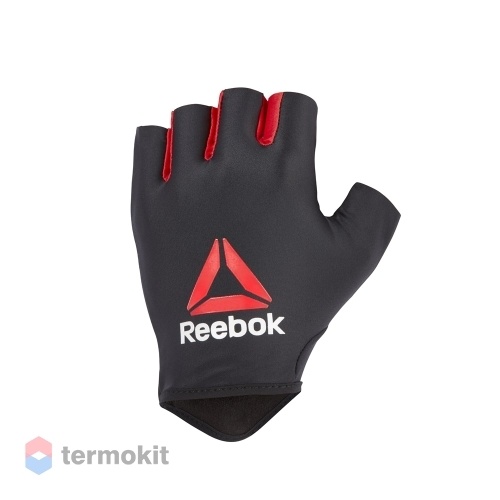 Перчатки для фитнеса Reebok черный/красный, разм. L RAGB-13515