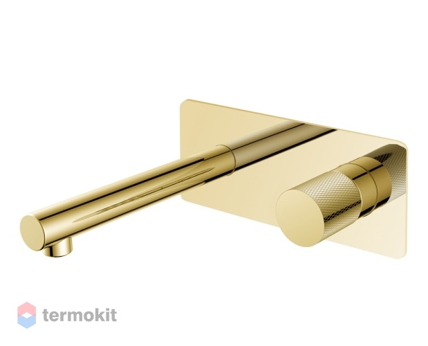 Встраиваемый смеситель для раковины Boheme Stick diamond gold 125-GG