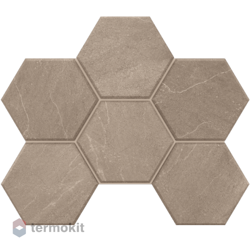 Керамогранит Эстима Gabbro GB02 Hexagon мозаика 25x28,5 непол.