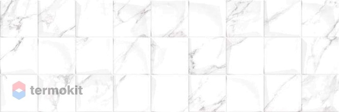 Керамическая плитка Primavera Omnia White Decor 09 glossy настенная 30x90