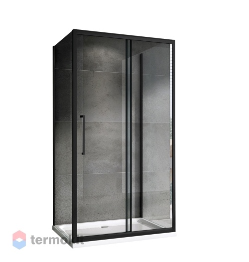 Душевой уголок ABBER Schwarzer Diamant 1950x1500x1000 черный AG30150BH-S100B-S100B