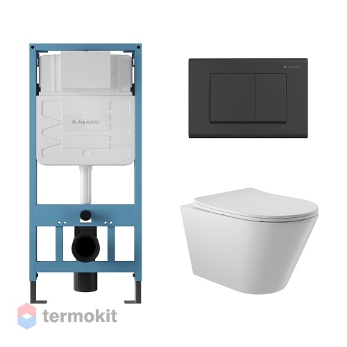 Комплект инсталляции с подвесным унитазом и клавишей Aqueduto TECNICA/QUADRADO/CONE AQDS014