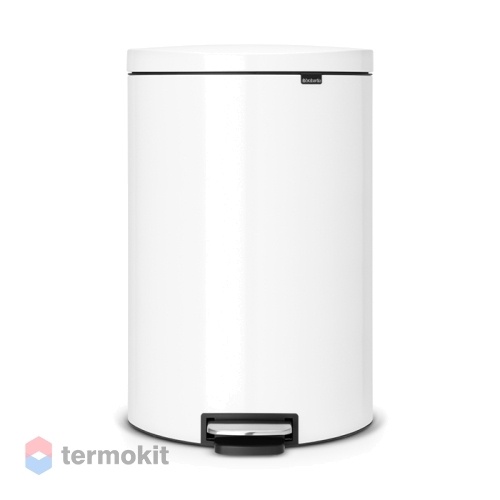 Мусорный бак Brabantia FlatBack+ 40л белый 485244