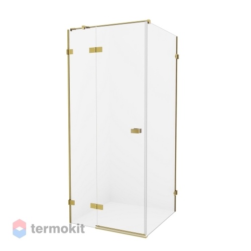 Душевой уголок NEW TRENDY AVEXA Gold 2000x1100x900 брашированное золото EXK-1748