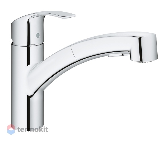 Смеситель для кухни Grohe Eurosmart с выдвижным изливом, низкий излив 30305000