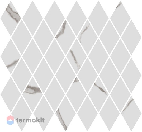 Керамическая плитка Kerama Marazzi Монте Тиберио T054/48022 Декор мозаичный белый глянцевый 37,5x35x1