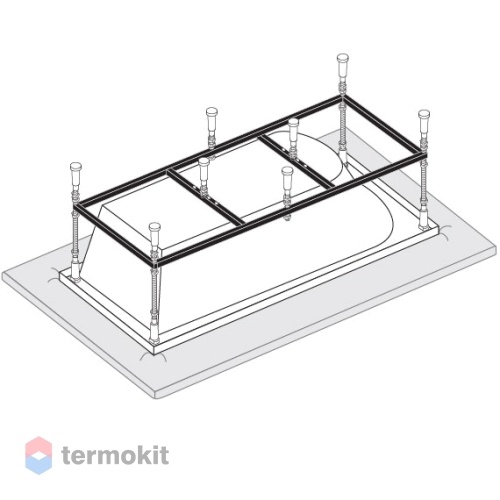 Каркас к прямоугольным ваннам VAGNERPLAST 180x80 VPK18080