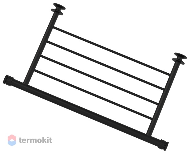 Полка прямая 4П н/ж для ДР Сунержа 370мм матовый черный