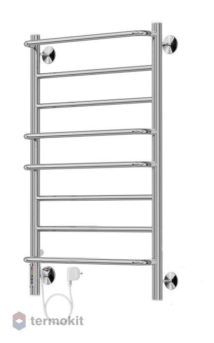 Электрический полотенцесушитель Terminus Евромикс П8 500x850 ТЭН Лев.