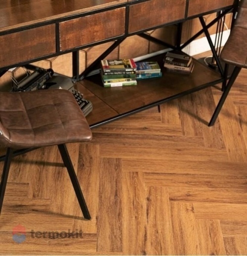 Кварцвиниловая плитка Vinilam Parquet Herringbone Glue Паркет Де Вилль GD11210