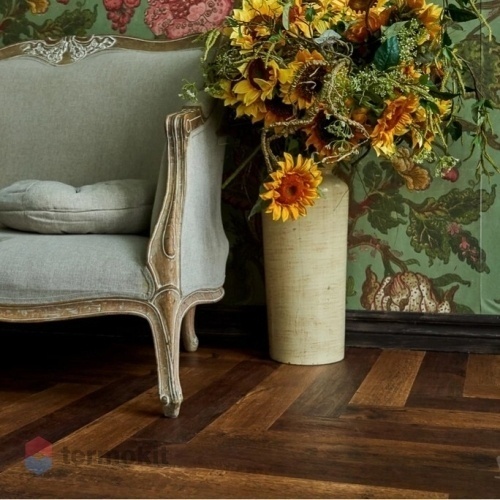 Кварцвиниловая плитка Vinilam Parquet Herringbone Glue Паркет Парижский GD11155